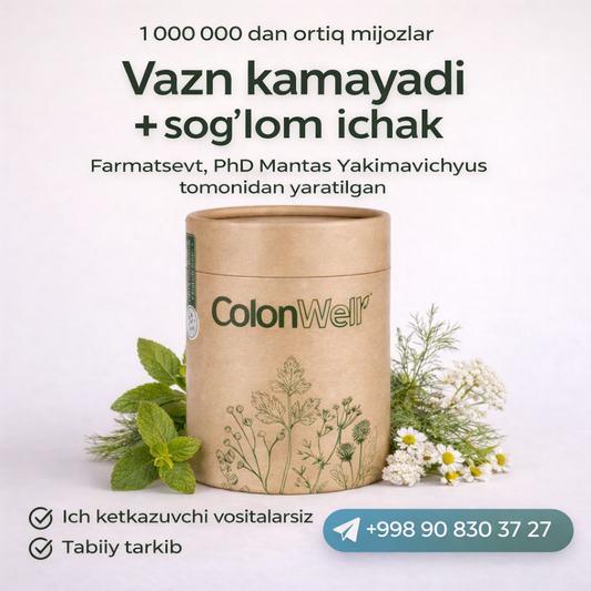 ColonWell - Tabiiy lazzat (vazn yo'qotish va ichak salomatligi uchun)