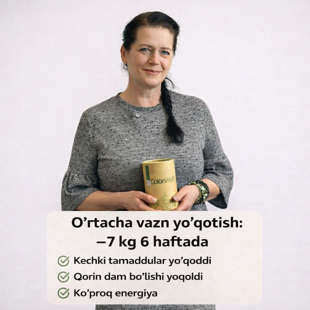 2 + 1 CHEGIRMA Colonwell tabiiy ta'mi (vazn yo'qotish va ichak salomatligi uchun)